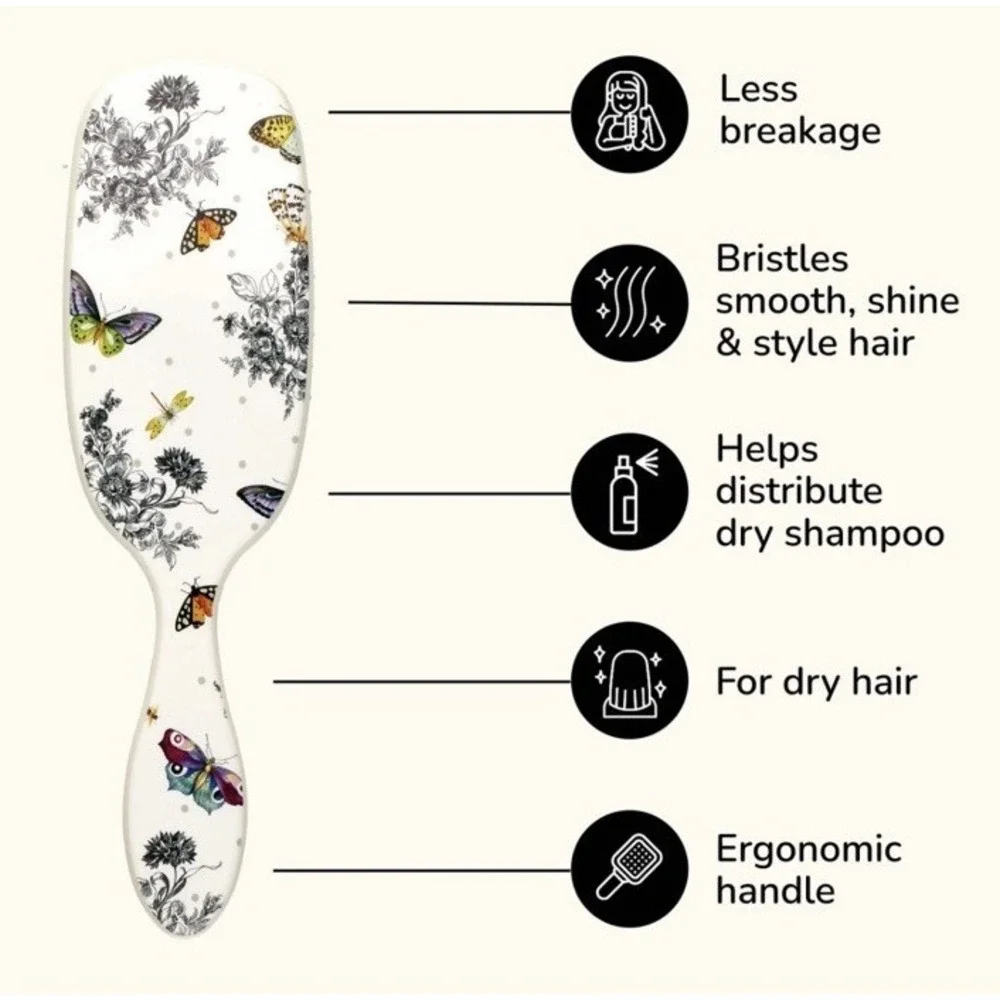 MacKenzie Childs x Wet Brush Target Smooth Styler Butterfly Toile for Dry Hair